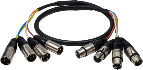 Channel xlr male - 4-channel, female